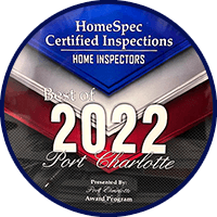 Best of 2022 Port Charlotte Award Plaque - Home Inspector - HomeSpec Certified Inspections